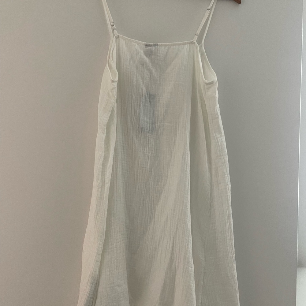 Vero Moda - Elegant White Slip Dress/Beach Cover Up - Picture 2 of 4